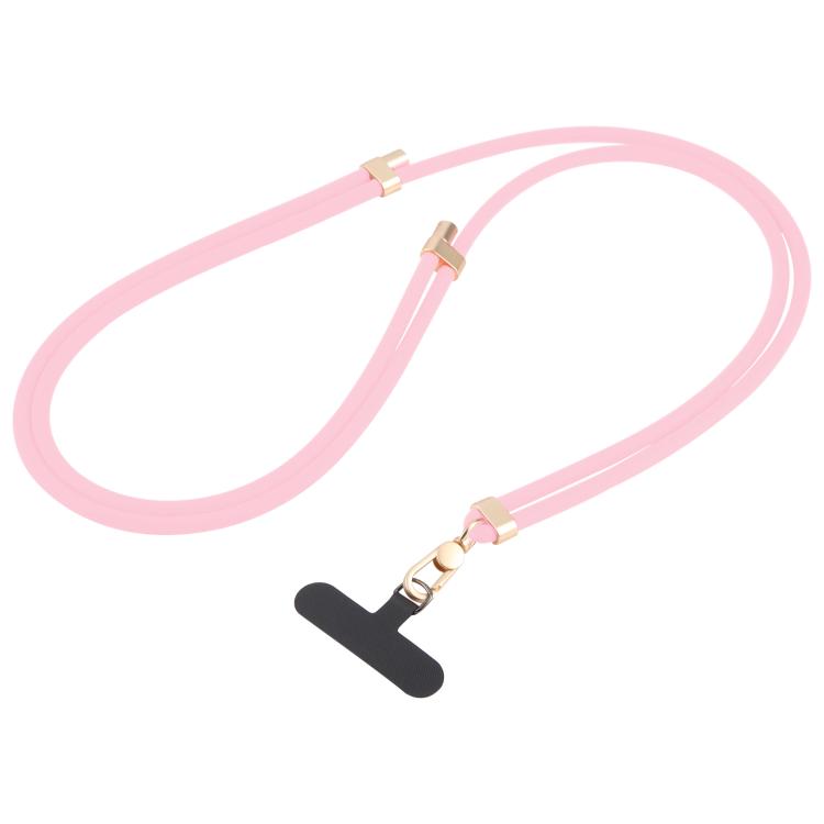 Adjustable Liquid Silicone Phone Anti-lost Long Lanyard(Pink) - Lanyards & Wrist Straps by buy2fix | Online Shopping UK | buy2fix