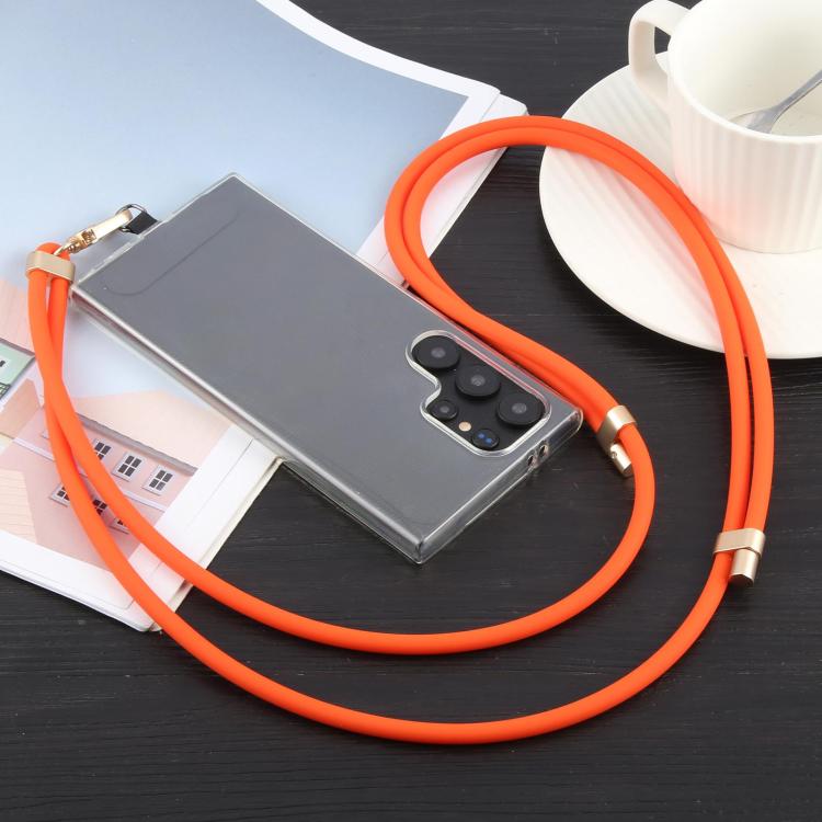 Adjustable Liquid Silicone Phone Anti-lost Long Lanyard(Orange) - Lanyards & Wrist Straps by buy2fix | Online Shopping UK | buy2fix