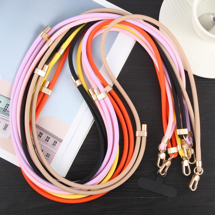 Adjustable Liquid Silicone Phone Anti-lost Long Lanyard(Orange) - Lanyards & Wrist Straps by buy2fix | Online Shopping UK | buy2fix