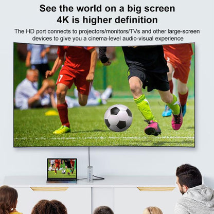 BYL2428 13 in 1 USB-C / Type-C HUB Adapter Docking Station Support 4K PD100W(Grey) - USB HUB by buy2fix | Online Shopping UK | buy2fix