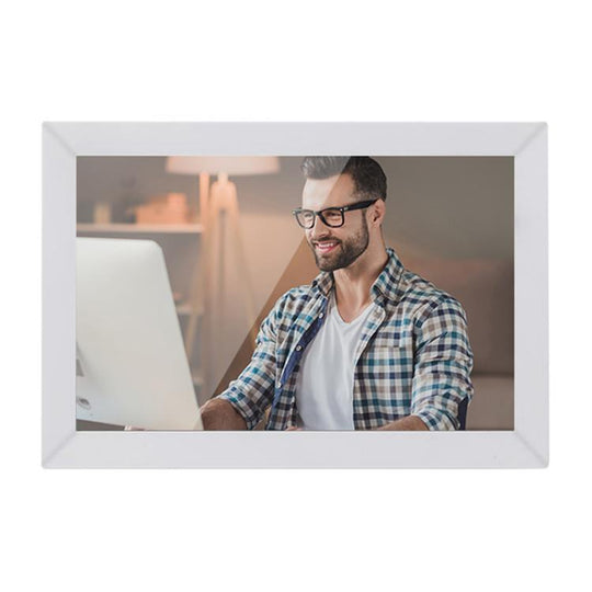 13.3 inch LCD Display Cloud Photo Frame 1G+32GB 3126C Quad-Core CPU Android 6.0, Plug:US Plug(White)