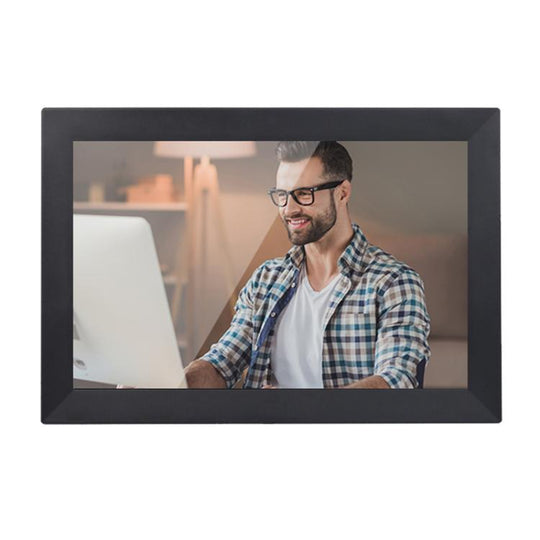 13.3 inch LCD Display Cloud Photo Frame 1G+32GB 3126C Quad-Core CPU Android 6.0, Plug:US Plug(Black)