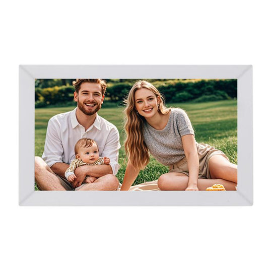 17 inch LCD Display Cloud Photo Frame 1G+32GB 3326C Quad-Core CPU Android 7.0, Plug:US Plug(White)