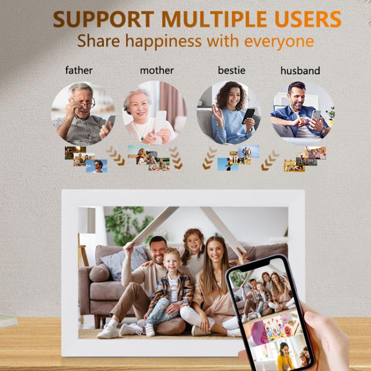 17 inch LCD Display Cloud Photo Frame 1G+32GB 3326C Quad-Core CPU Android 7.0, Plug:EU Plug(White) - 15 inch Above by buy2fix | Online Shopping UK | buy2fix