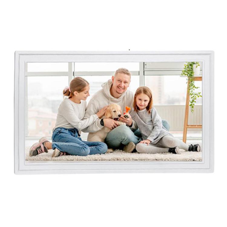 18.5 inch LCD Display Cloud Photo Frame 1G+32GB 3126C Quad-Core CPU Android 6.0, Plug:EU Plug(White) - 15 inch Above by buy2fix | Online Shopping UK | buy2fix
