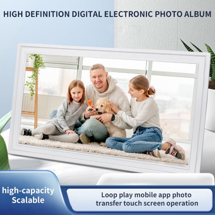 21.5 inch LCD Display Cloud Photo Frame 1G+32GB 3326C Quad-Core CPU Android 7.0, Plug:AU Plug(Black) - 15 inch Above by buy2fix | Online Shopping UK | buy2fix