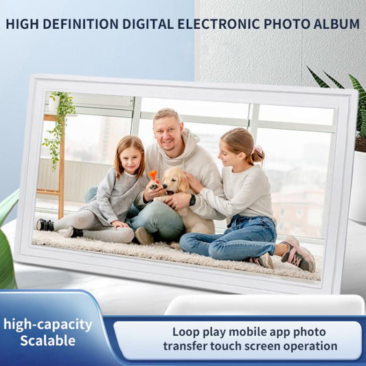 21.5 inch LCD Display Cloud Photo Frame 1G+32GB 3326C Quad-Core CPU Android 7.0, Plug:US Plug(White) - 15 inch Above by buy2fix | Online Shopping UK | buy2fix