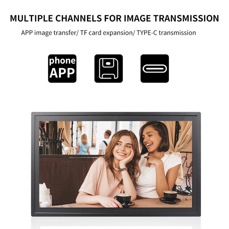 21.5 inch LCD Display Cloud Photo Frame 1G+32GB 3326C Quad-Core CPU Android 7.0, Plug:US Plug(White) - 15 inch Above by buy2fix | Online Shopping UK | buy2fix