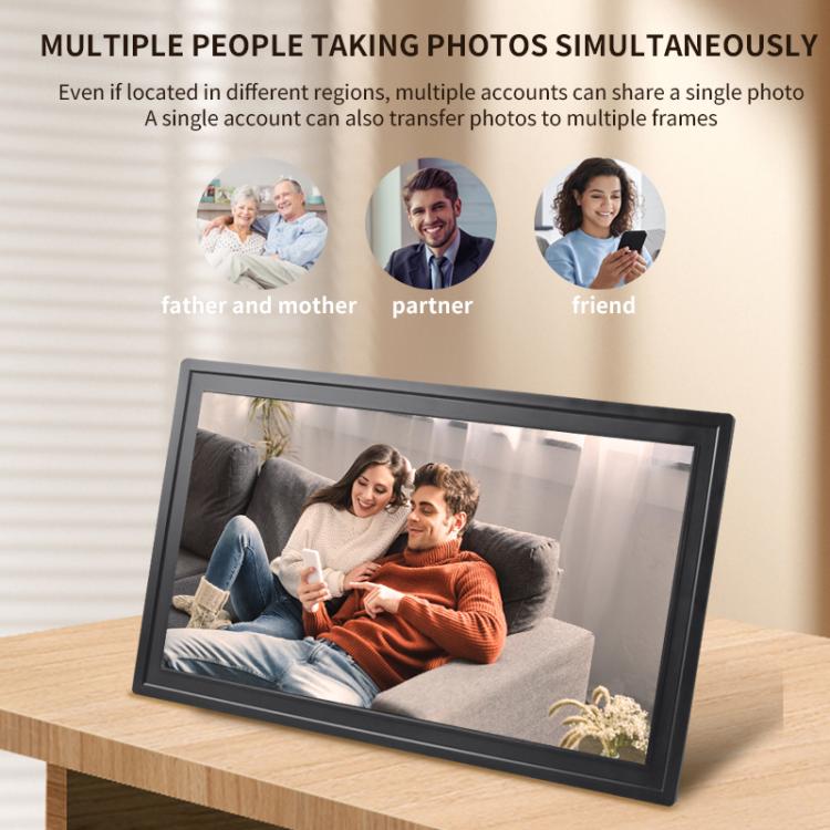 21.5 inch LCD Display Cloud Photo Frame 1G+32GB 3326C Quad-Core CPU Android 7.0, Plug:US Plug(Black) - 15 inch Above by buy2fix | Online Shopping UK | buy2fix