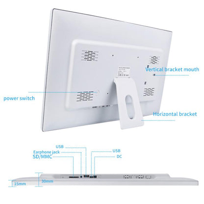 21.5 inch LCD Display Cloud Photo Frame 1G+32GB 3326C Quad-Core CPU Android 7.0, Plug:EU Plug(Black) - 15 inch Above by buy2fix | Online Shopping UK | buy2fix