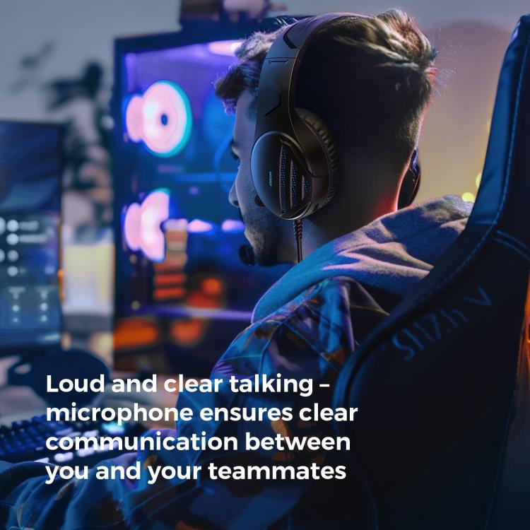 JOYROOM JHead JR-HG2 Gaming Headset(Black) - Multimedia Headset by JOYROOM | Online Shopping UK | buy2fix