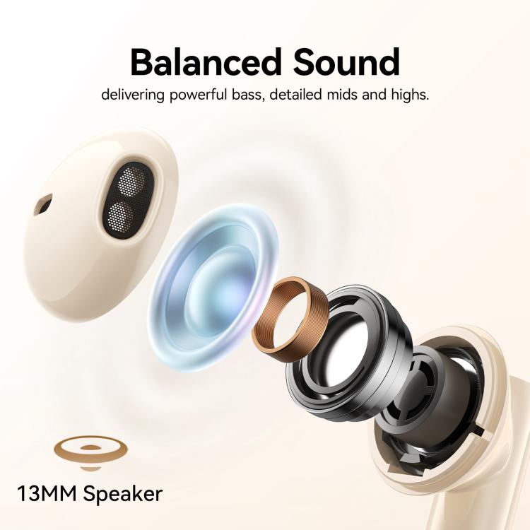 JOYROOM Jpods JR-PB3 True Wireless Earphones(Beige) - Bluetooth Earphone by JOYROOM | Online Shopping UK | buy2fix