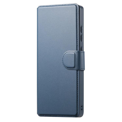 For Samsung Galaxy S25 Ultra 5G CaseNeo Finger Grip Strap MagSafe Leather Phone Case(Blue) - Galaxy S25 Ultra 5G Cases by CaseNeo | Online Shopping UK | buy2fix