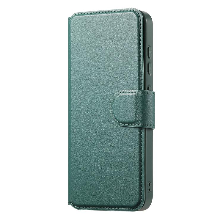 For Samsung Galaxy S25 / S24 5G CaseNeo Finger Grip Strap MagSafe Leather Phone Case(Green) - Galaxy S25 5G Cases by CaseNeo | Online Shopping UK | buy2fix
