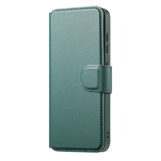 For Samsung Galaxy S25+ / S24+ 5G CaseNeo Finger Grip Strap MagSafe Leather Phone Case(Green) - Galaxy S25+ 5G Cases by CaseNeo | Online Shopping UK | buy2fix