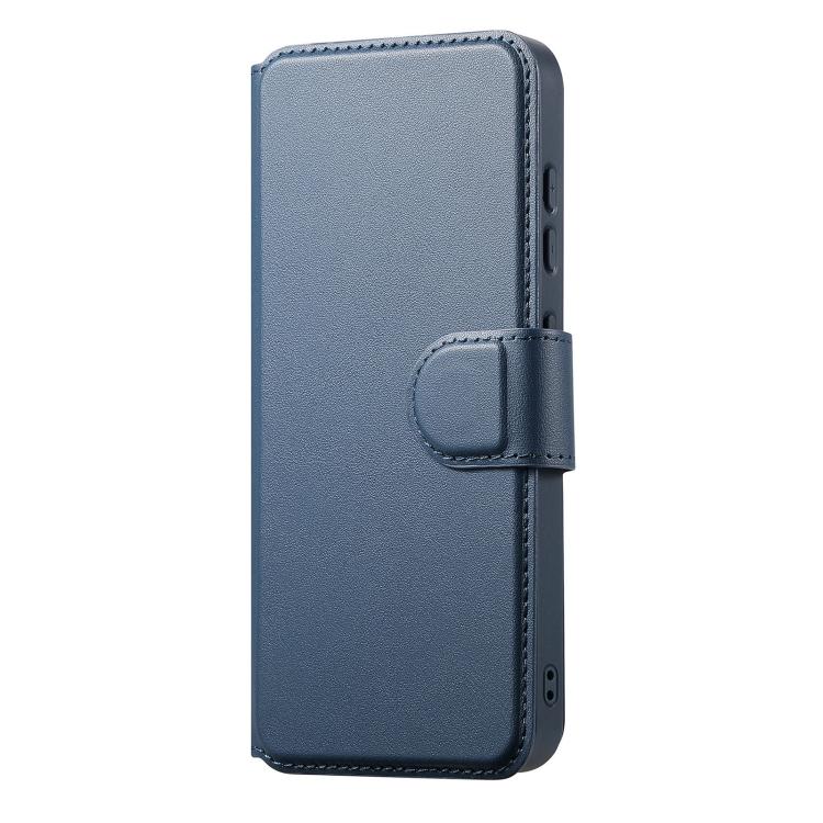 For Samsung Galaxy S25+ / S24+ 5G CaseNeo Finger Grip Strap MagSafe Leather Phone Case(Blue) - Galaxy S25+ 5G Cases by CaseNeo | Online Shopping UK | buy2fix