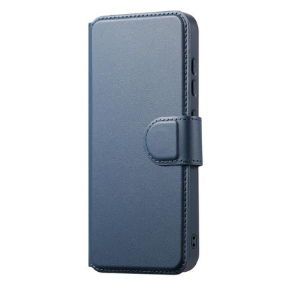 For Samsung Galaxy S25+ / S24+ 5G CaseNeo Finger Grip Strap MagSafe Leather Phone Case(Blue) - Galaxy S25+ 5G Cases by CaseNeo | Online Shopping UK | buy2fix