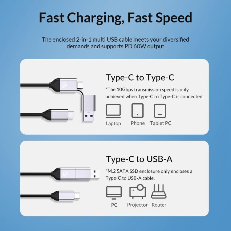 ORICO 6819C3 2.5 / 3.5 inch HDD / SSD Single Bay SATA Drive Docking Station, US Plug(Black) - HDD Enclosure by ORICO | Online Shopping UK | buy2fix