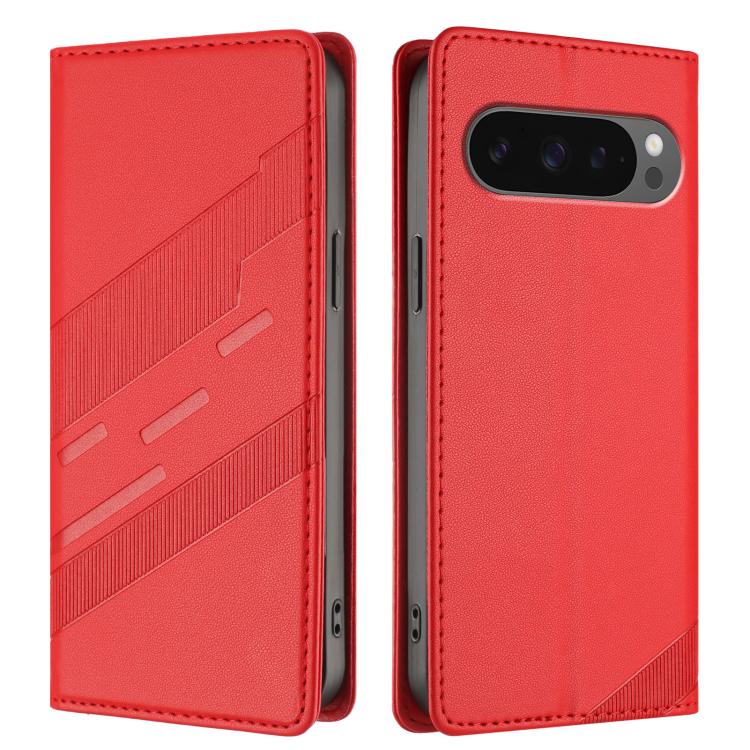 For Google Pixel 10 / 10 Pro Embossed Multi-functional Wallet Retro Leather Phone Case(Red) - Google Cases by buy2fix | Online Shopping UK | buy2fix