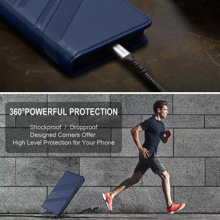 For Google Pixel 10 / 10 Pro Embossed Multi-functional Wallet Retro Leather Phone Case(Dark Blue) - Google Cases by buy2fix | Online Shopping UK | buy2fix