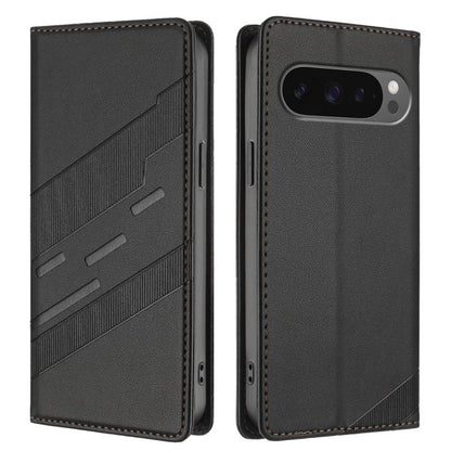 For Google Pixel 10 Pro XL Embossed Multi-functional Wallet Retro Leather Phone Case(Black) - Google Cases by buy2fix | Online Shopping UK | buy2fix