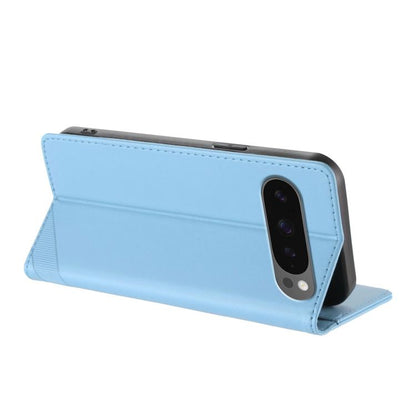 For Google Pixel 10 Pro XL Embossed Multi-functional Wallet Retro Leather Phone Case(Light Blue) - Google Cases by buy2fix | Online Shopping UK | buy2fix