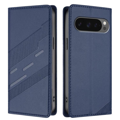 For Google Pixel 10 Pro XL Embossed Multi-functional Wallet Retro Leather Phone Case(Dark Blue) - Google Cases by buy2fix | Online Shopping UK | buy2fix