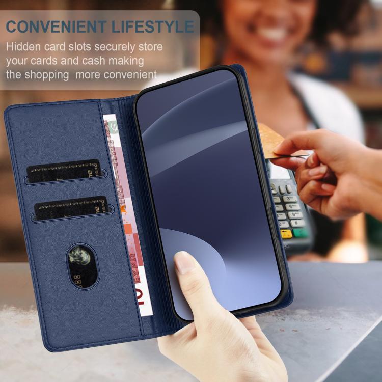 For Google Pixel 10 Pro XL Embossed Multi-functional Wallet Retro Leather Phone Case(Dark Blue) - Google Cases by buy2fix | Online Shopping UK | buy2fix