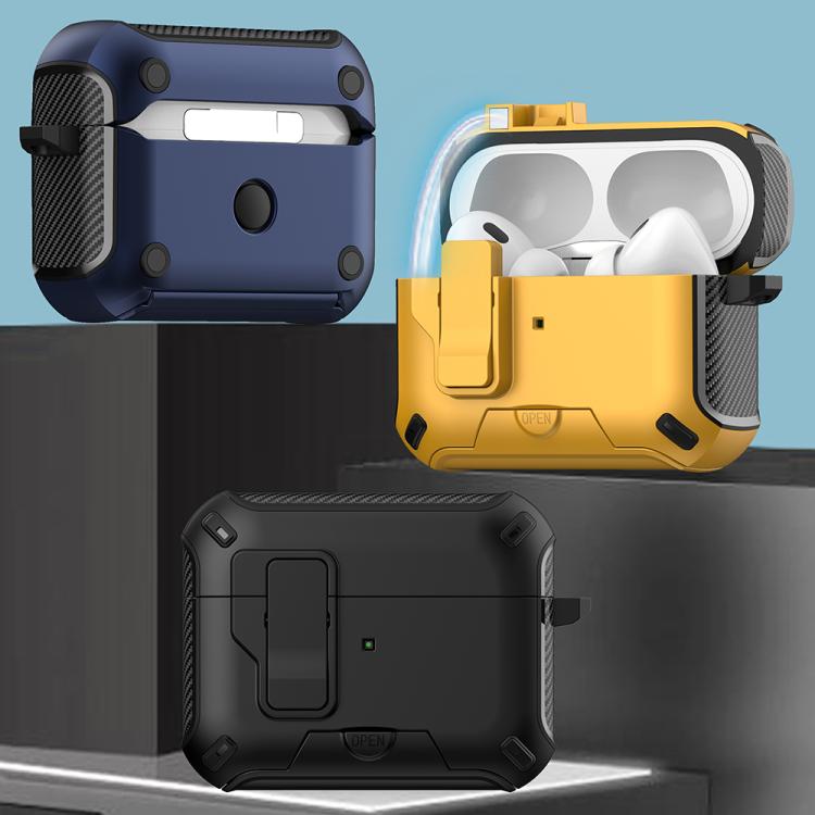 For AirPods Pro Wireless Bluetooth Earphones MagSafe Holder Protective Case(Blue) - For AirPods Pro by buy2fix | Online Shopping UK | buy2fix