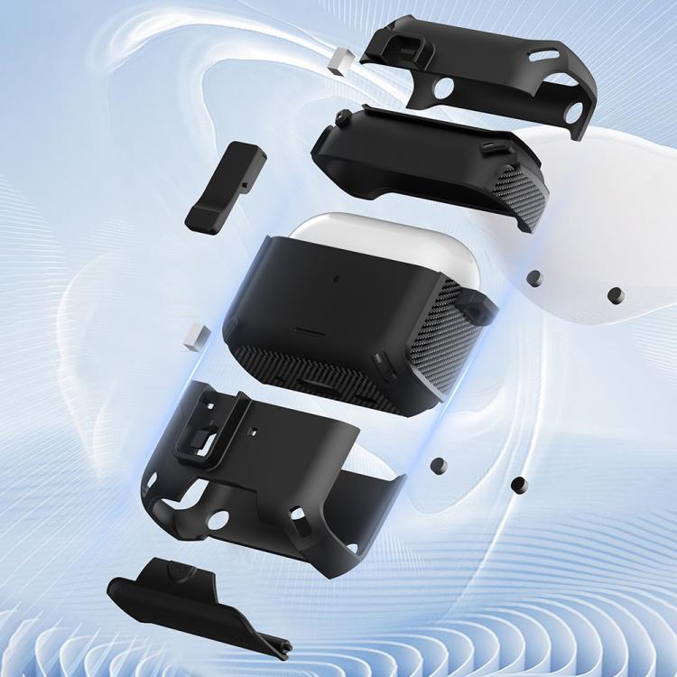 For AirPods Pro 2 Wireless Bluetooth Earphones MagSafe Holder Protective Case(Silver) - For AirPods Pro 2 by buy2fix | Online Shopping UK | buy2fix