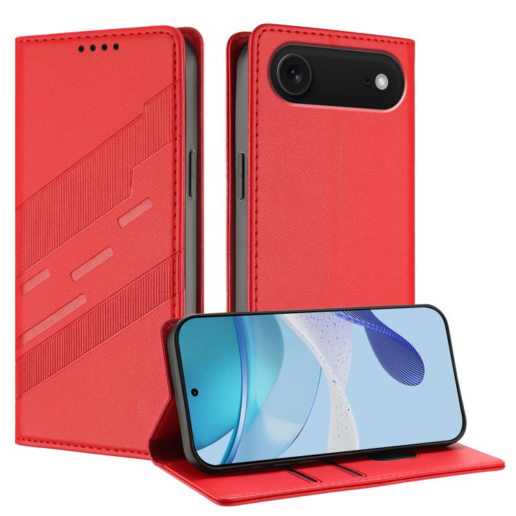 For iPhone Air Embossed Multi-functional Wallet Retro Leather Phone Case(Red) - iPhone Air Cases by buy2fix | Online Shopping UK | buy2fix