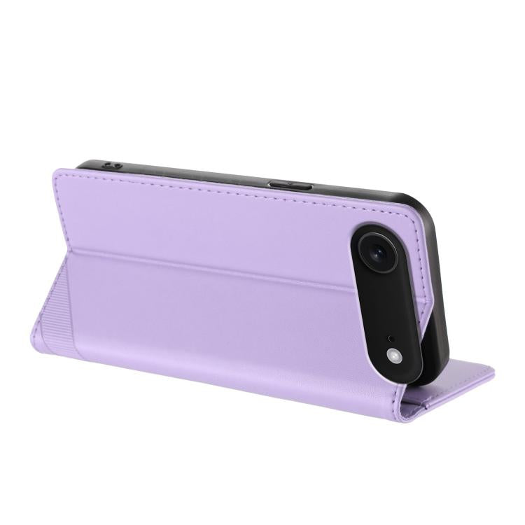 For iPhone Air Embossed Multi-functional Wallet Retro Leather Phone Case(Light Purple) - iPhone Air Cases by buy2fix | Online Shopping UK | buy2fix