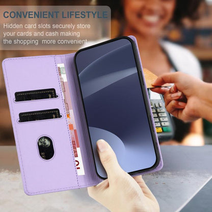 For iPhone Air Embossed Multi-functional Wallet Retro Leather Phone Case(Light Purple) - iPhone Air Cases by buy2fix | Online Shopping UK | buy2fix