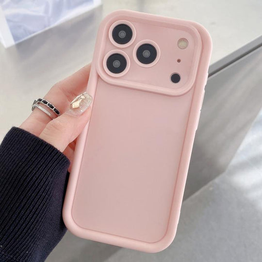 For iPhone 17 Pro Max Shockproof Frame Frosted Precise Hole TPU Phone Case(Light Pink)