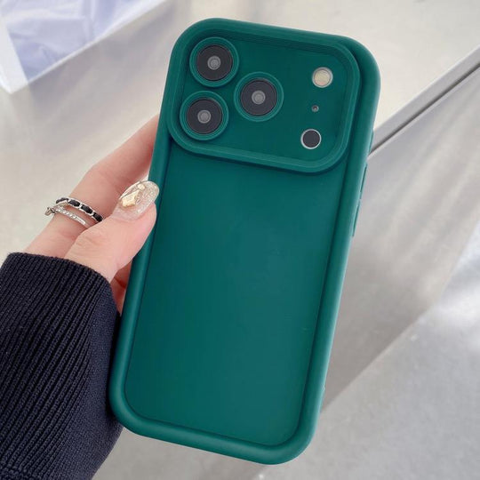 For iPhone 17 Pro Max Shockproof Frame Frosted Precise Hole TPU Phone Case(Deep Blue)