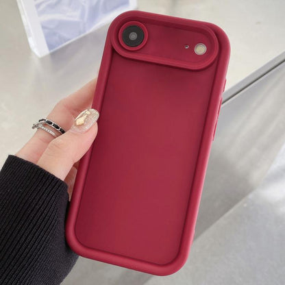 For iPhone Air Shockproof Frame Frosted Precise Hole TPU Phone Case(Wine Red) - iPhone Air Cases by buy2fix | Online Shopping UK | buy2fix