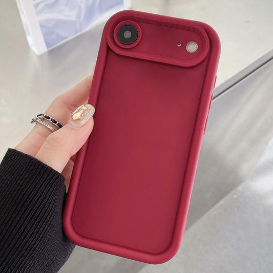 For iPhone Air Shockproof Frame Frosted Precise Hole TPU Phone Case(Wine Red) - iPhone Air Cases by buy2fix | Online Shopping UK | buy2fix