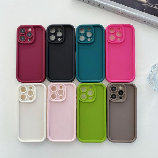 For iPhone Air Shockproof Frame Frosted Precise Hole TPU Phone Case(Deep Blue) - iPhone Air Cases by buy2fix | Online Shopping UK | buy2fix