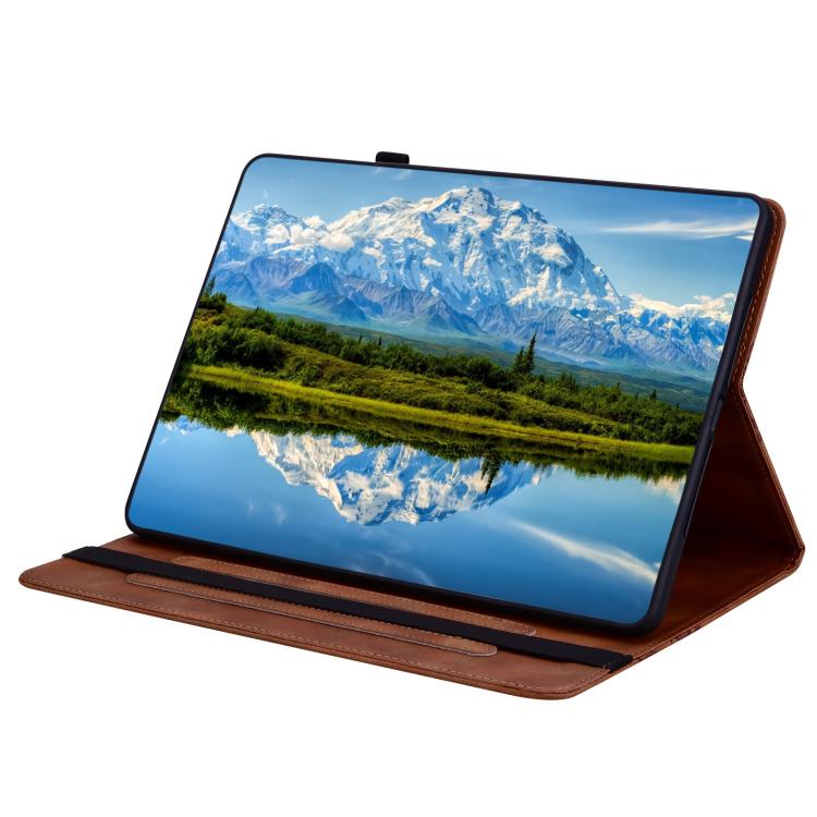 For iPad 2025 / 2022 Love Hearts Embossed Leather Smart Tablet Case(Brown) - iPad 2025 / 2022 Cases by buy2fix | Online Shopping UK | buy2fix