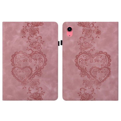 For iPad 2025 / 2022 Love Hearts Embossed Leather Smart Tablet Case(Pink) - iPad 2025 / 2022 Cases by buy2fix | Online Shopping UK | buy2fix