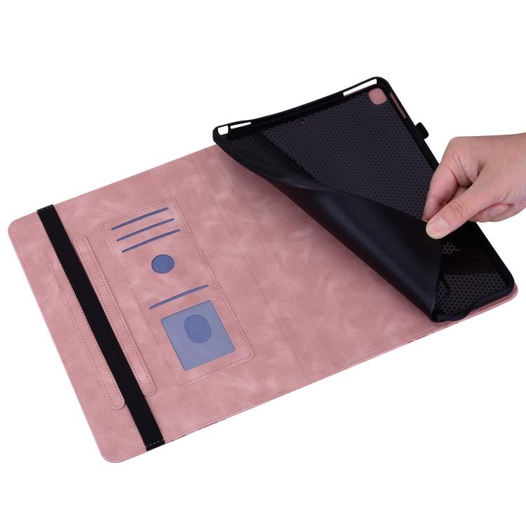 For iPad Air 11 2025 / 2024 Love Hearts Embossed Leather Smart Tablet Case(Pink) - iPad Air 11 2025 / 2024 Cases by buy2fix | Online Shopping UK | buy2fix