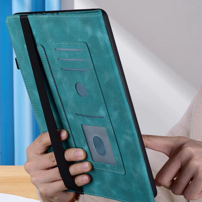 For iPad 10.2 2021 / Air 10.5 Love Hearts Embossed Leather Smart Tablet Case(Green) - iPad 10.2 Cases by buy2fix | Online Shopping UK | buy2fix