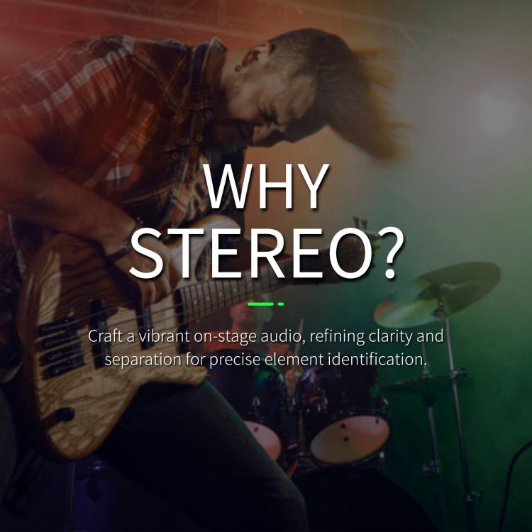 XTUGA SEM200 Wireless Stereo Stage Performance Professional In-ear Monitor System 2 BodyPacks + Transmitter - Microphone by XTUGA | Online Shopping UK | buy2fix