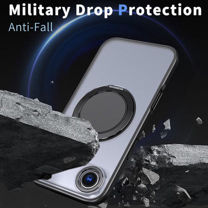 For iPhone Air 360-degree Rotating MagSafe Magnetic Holder Phone Case(Black) - iPhone Air Cases by buy2fix | Online Shopping UK | buy2fix