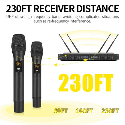 YT8 Wireless 8 Channel UHF Handheld Microphone for Stage Show 8 Handheld Microphones - Microphone by buy2fix | Online Shopping UK | buy2fix