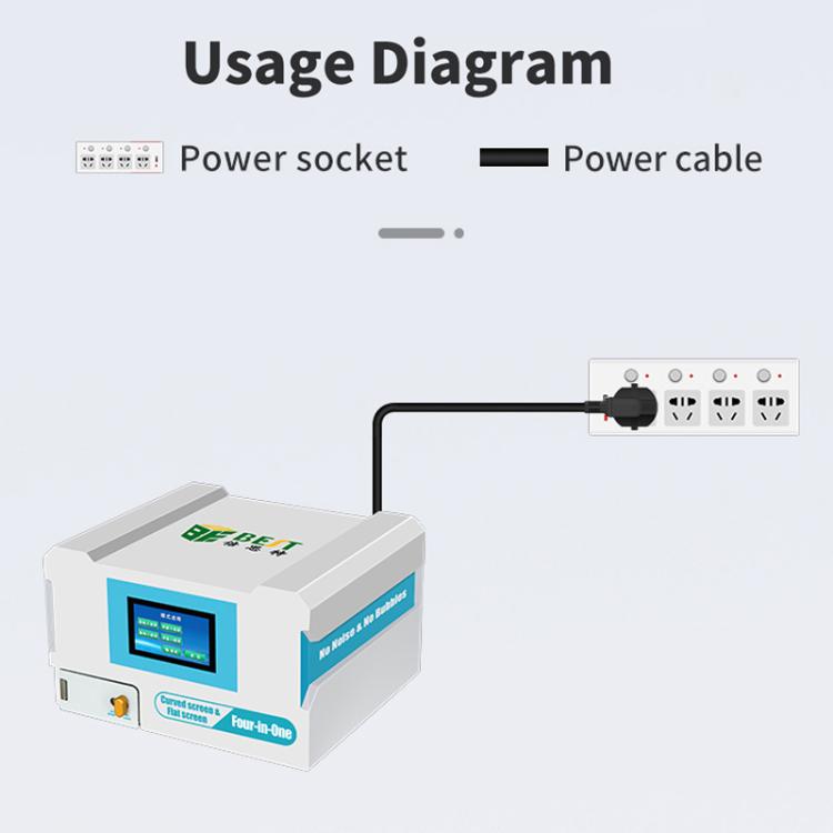 BEST B-528 4 in 1 7 inch Intelligent Laminating and Defoaming Machine Built-in Vacuum Pump, Plug:UK Plug - Laminator Machine by BEST | Online Shopping UK | buy2fix