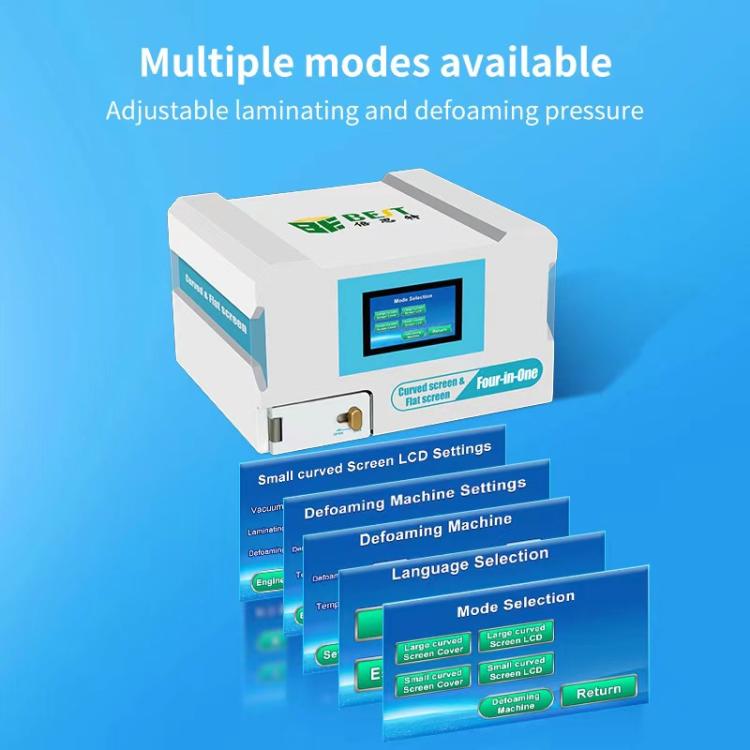 BEST B-528 4 in 1 7 inch Intelligent Laminating and Defoaming Machine Built-in Vacuum Pump, Plug:AU Plug - Laminator Machine by BEST | Online Shopping UK | buy2fix
