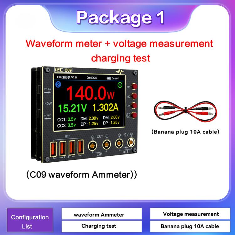 i2C C09 Charge Detection / Voltage Measurement Digital Waveform Ammeter, Model:With Expansion  Board - Test Tools by i2C | Online Shopping UK | buy2fix
