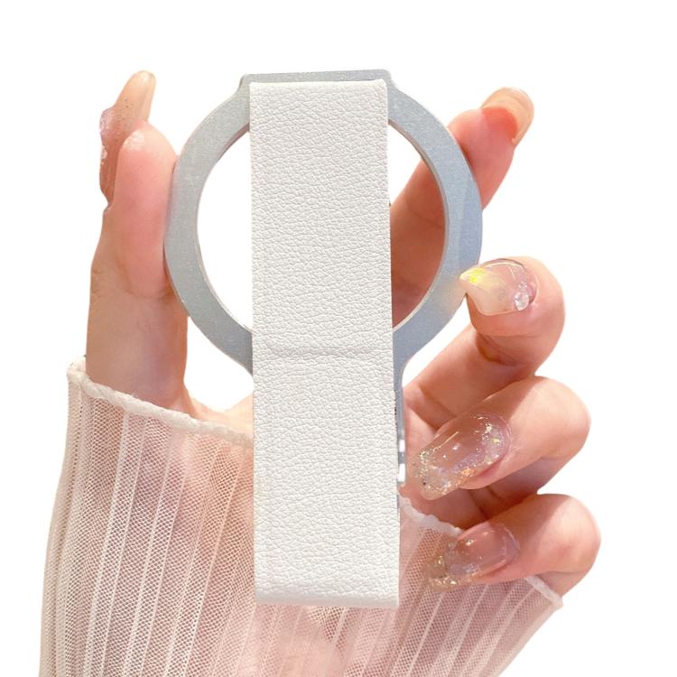 Leather Wristband Strong Magnetic Phone Holder(Silver) - Ring Holder by buy2fix | Online Shopping UK | buy2fix