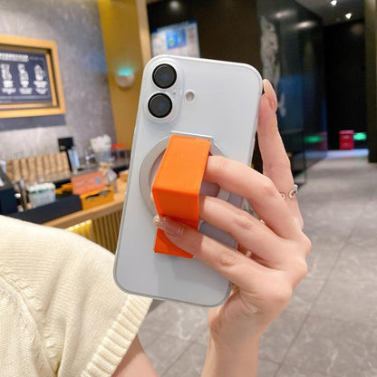 Leather Wristband Strong Magnetic Phone Holder(Silver) - Ring Holder by buy2fix | Online Shopping UK | buy2fix